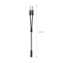 Aisens Cable Adaptador Audio Jack 3.5 4 pines Hembra a 2x Jack 3.5 3 pines Macho, Negro, 25cm